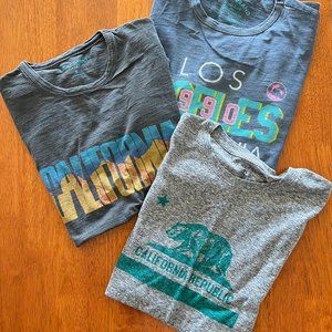 Lot of 3 Lucky Brand Graphic Tees